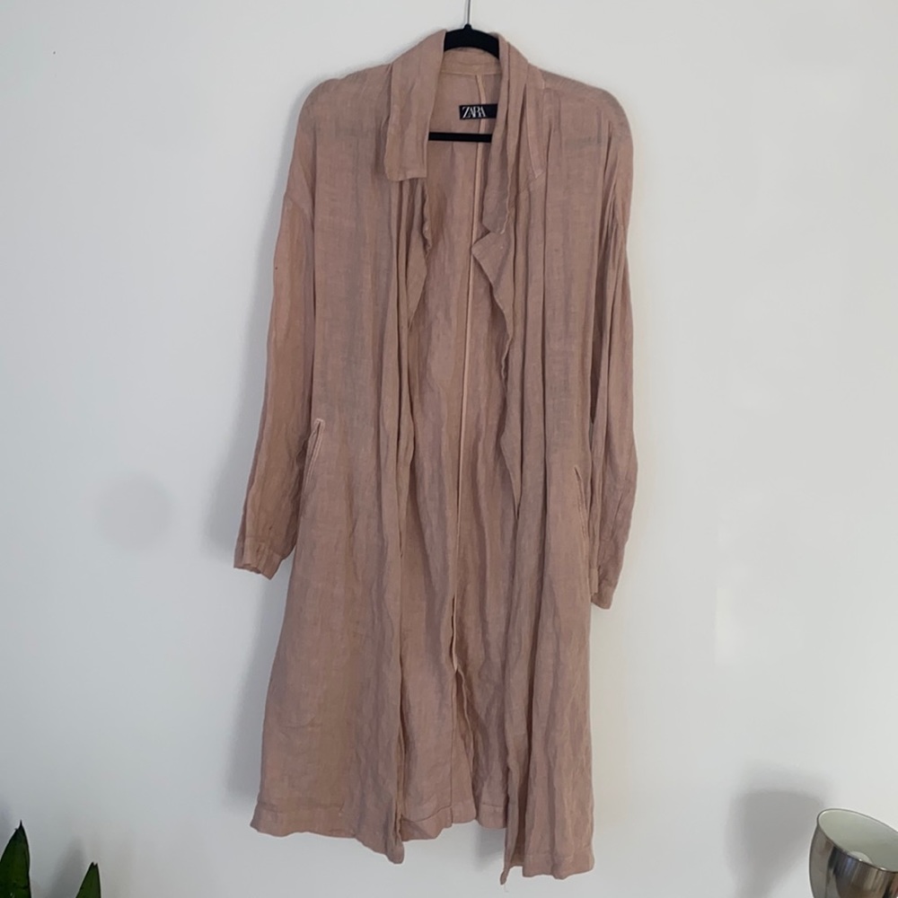 Zara Linen Overcoat